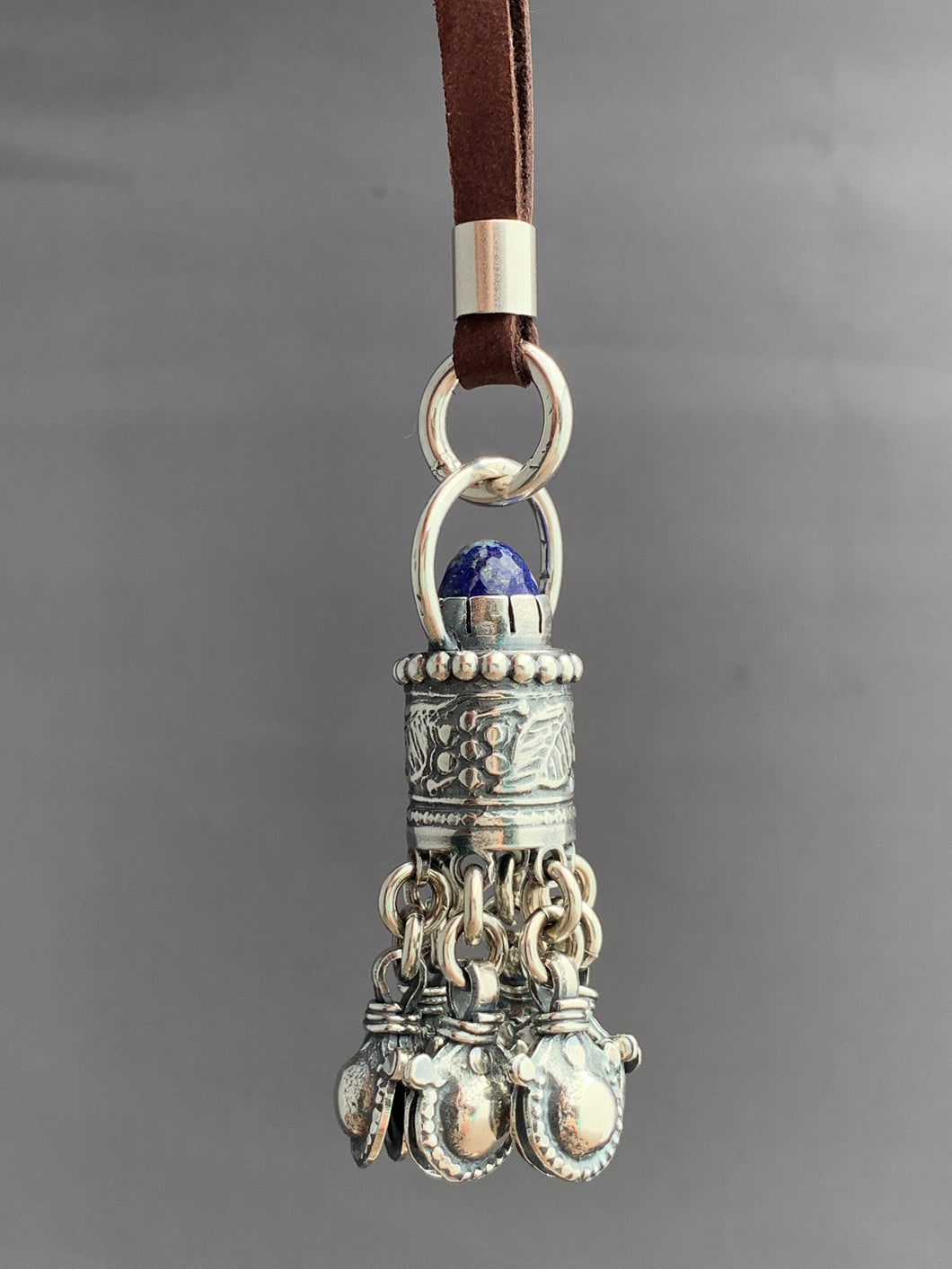 Handmade Bell Tassel with Lapis
