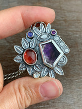 Load image into Gallery viewer, Melody Stone and Tourmaline with Iolite, Amethyst, and Moonstone Pendant
