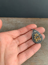 Load image into Gallery viewer, Small keum boo gold and silver pendant #2
