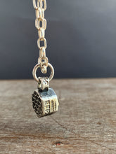 Load image into Gallery viewer, Tiny hexagon diamond pendant
