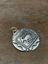 Load image into Gallery viewer, Small wandering deer silver pendant
