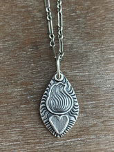 Load image into Gallery viewer, Sacred heart silver charm

