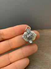 Load image into Gallery viewer, Small lion and moonstone pendant
