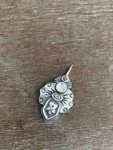 Load image into Gallery viewer, Moonstone flower and eye charm
